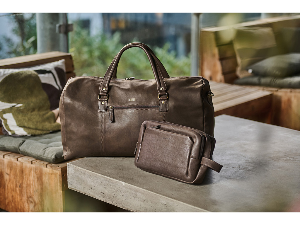 Bon Goût Weekend Bag Brown + Toilet takse