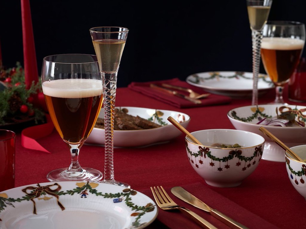 Royal Copenhagen Stjerne Riflet Jul Konfekt Skål - 2 stk.