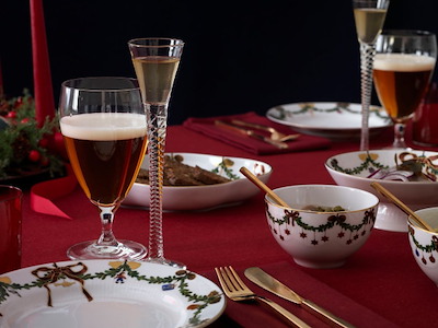 Royal Copenhagen Stjerne Riflet Jul Konfekt Skål - 2 stk.