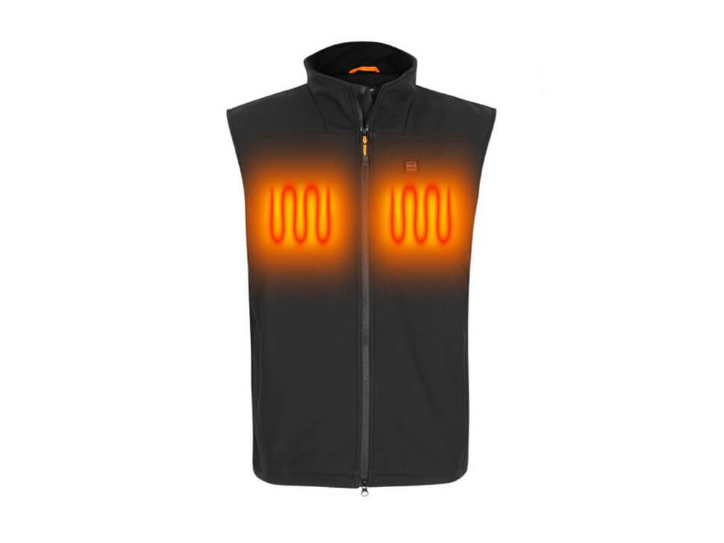 Nordic Heat Sort softshell varmevest - Herre