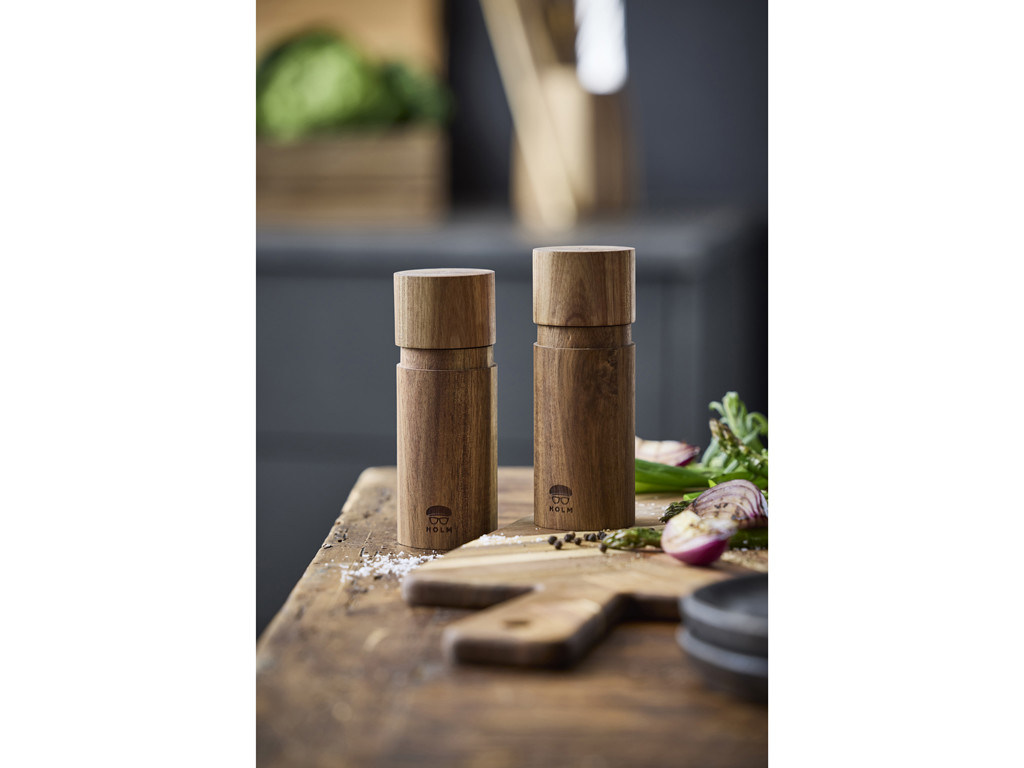 HOLM Salt- og peberkværne 15,2 cm i FSC certificeret akacietræ