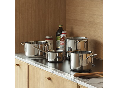 Eva Trio  Stainless Steel Grydesæt 4 stk. 1,1 l 2,2 l 3,6 l 4,8 l