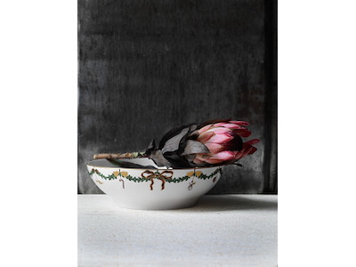 Royal Copenhagen Stjerne Riflet jul, Skål 220cl –25cm