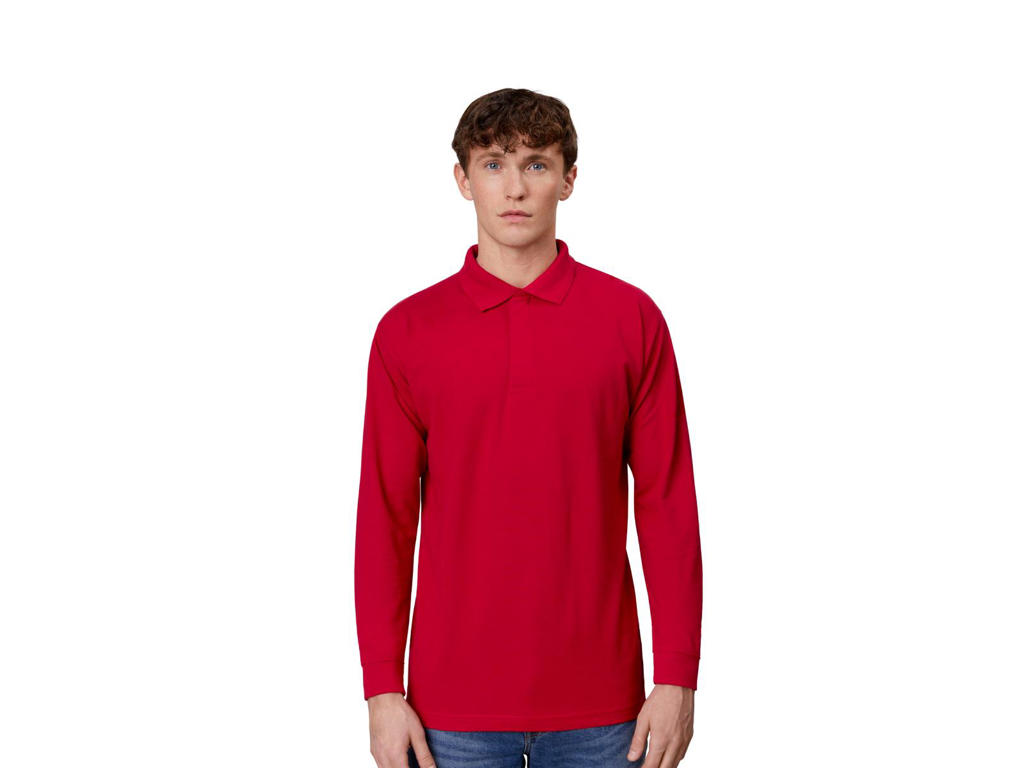 ID PRO wear polo l/æ, trykknap