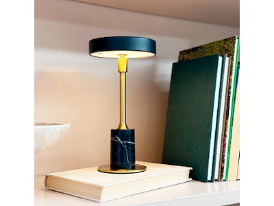 2 stk. Starlight Mini Bordlampe LED sort/messing