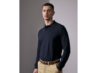 LANGÆRMET POLOSHIRT - STRETCH HERRE