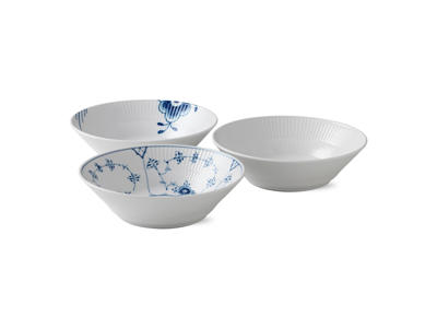 Royal Copenhagen 3 Pak.  History Mix Tallerkner