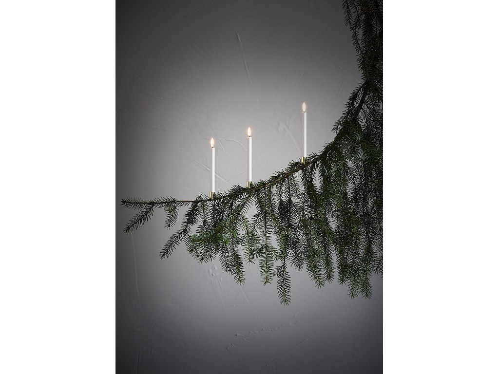 10 Uyuni juletræslys, holdere, batterier& fjernbetjening