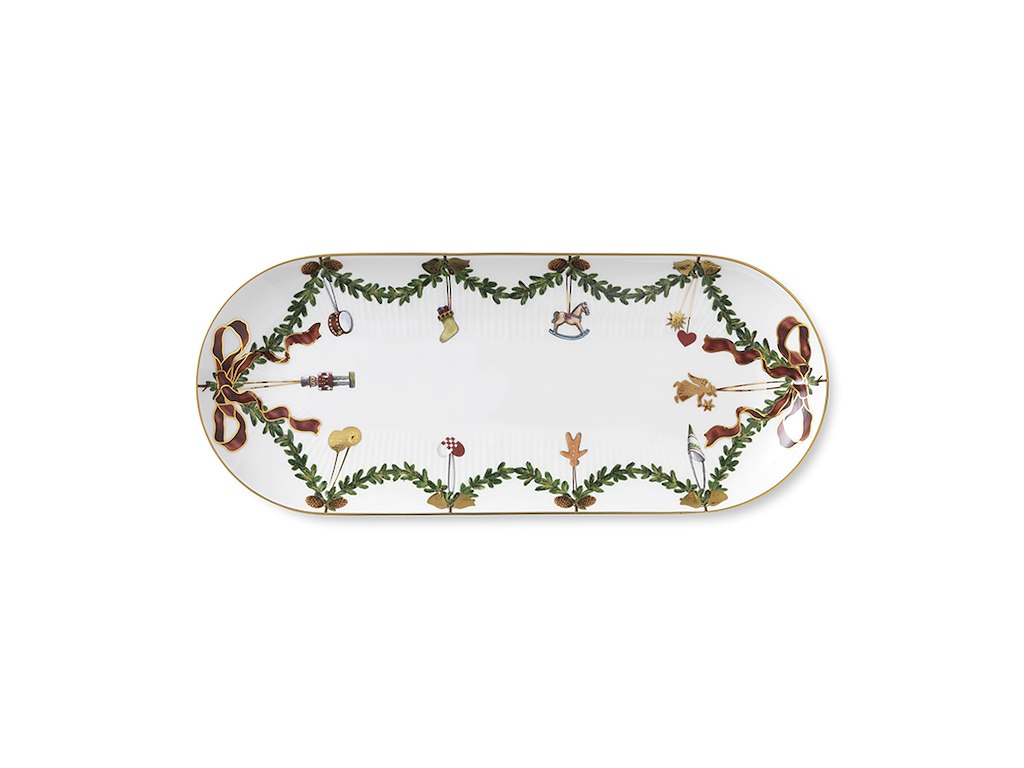 Royal Copenhagen Stjerne Riflet jul, Fad 39cm