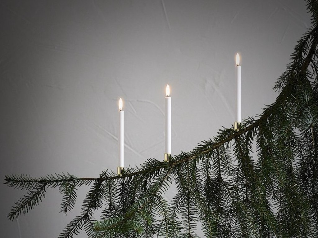 10 Uyuni Juletræslys, Holdere, Batterier & Fjernbetjening