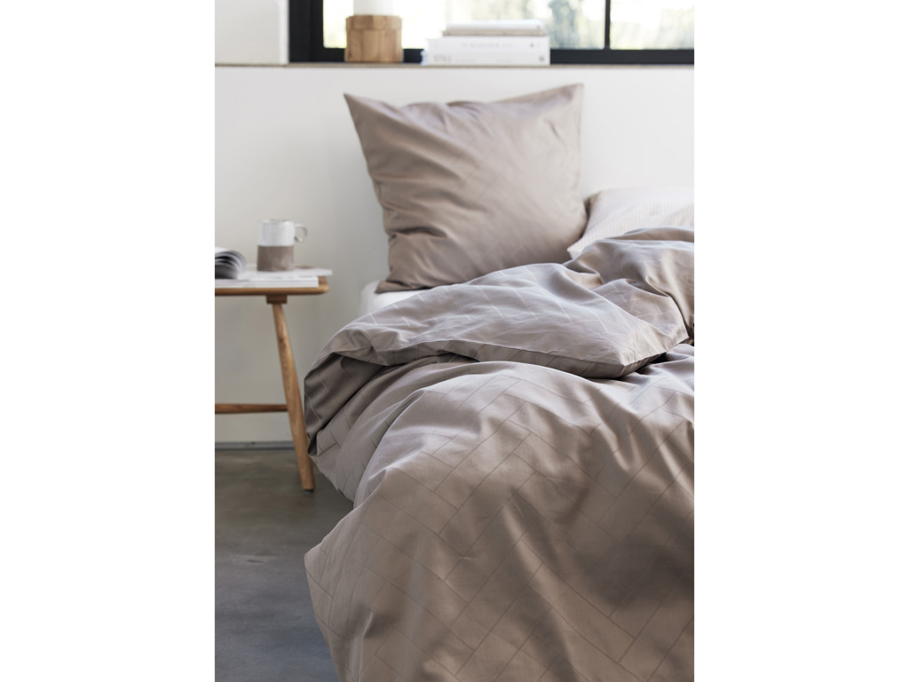 Södahl Sengetøj, Tiles - Taupe 140x200 eller 140x220