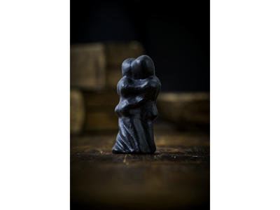 Morsø Skulptur i støbejern 13 x 6 x 5 cm, med individuelt budskab - Et kram fra mig til dig