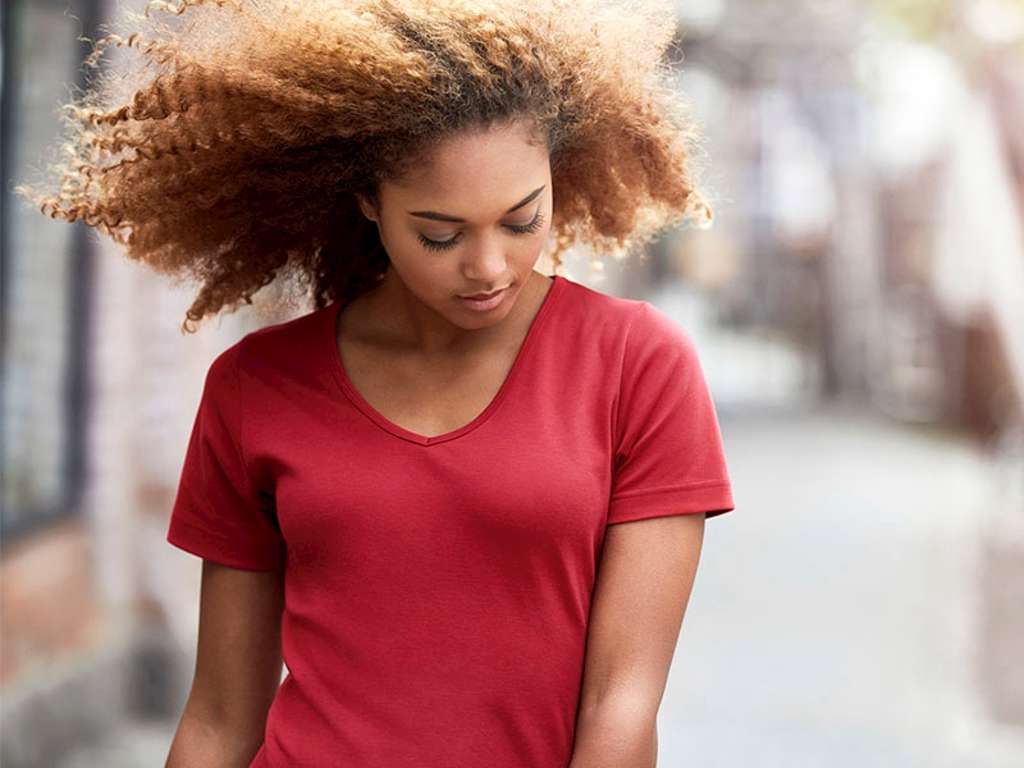 ID Interlock T-shirt, V-hals