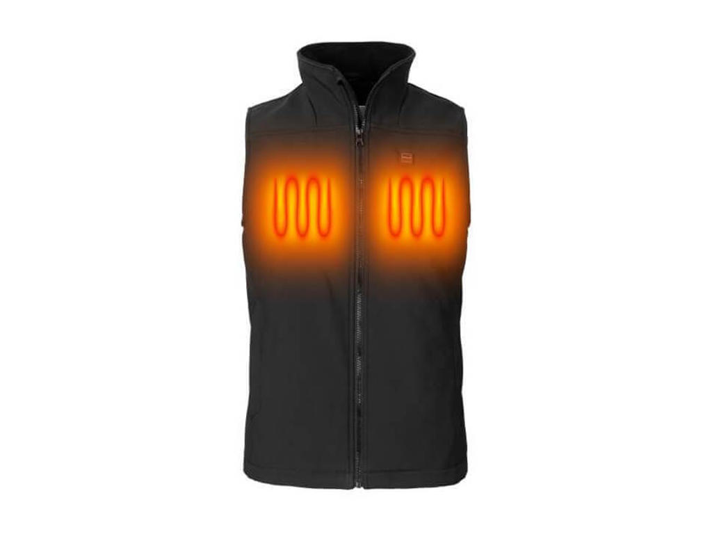 Nordic Heat Sort softshell varmevest -  Dame