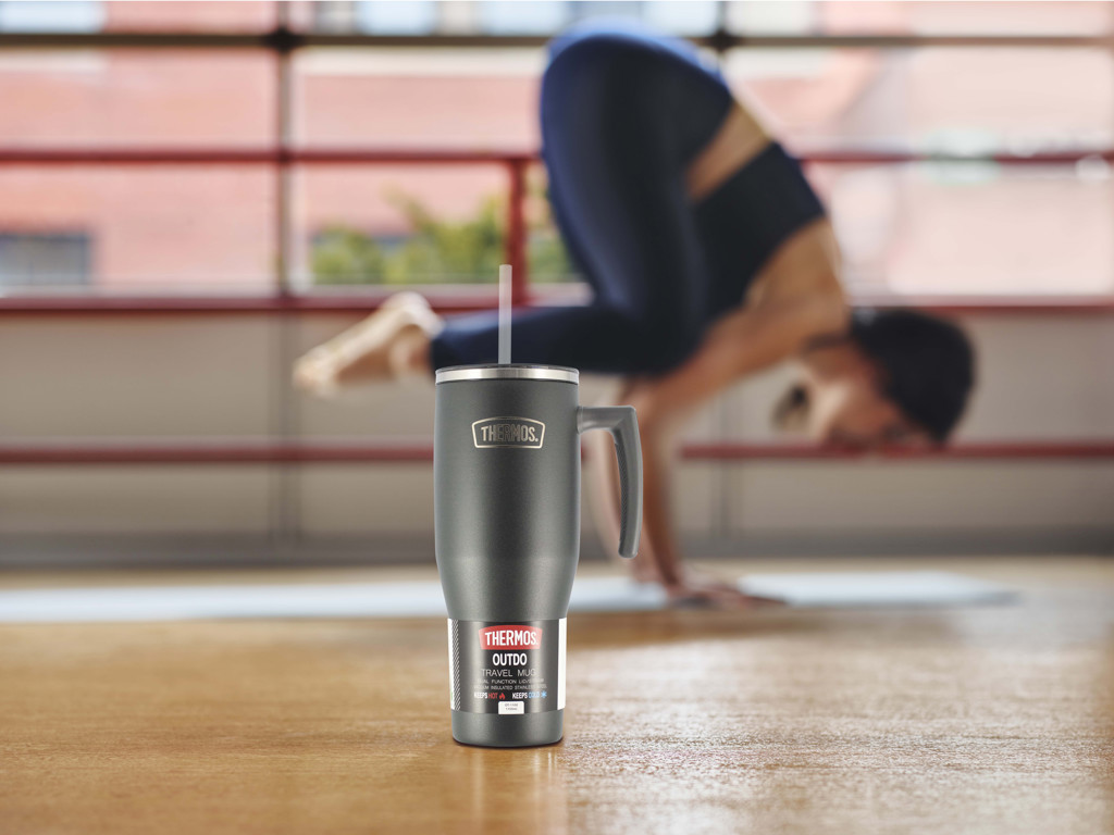 Thermos Termokrus m. hank 1,1 L i mat sort