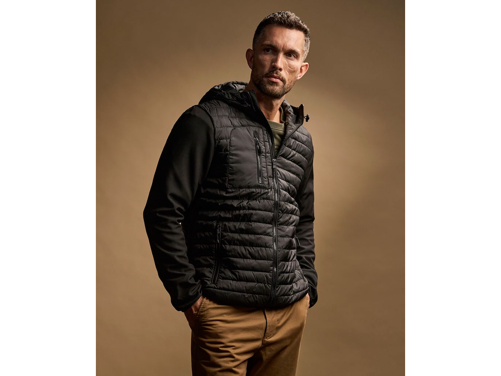 HOODED CROSSOVER JACKET