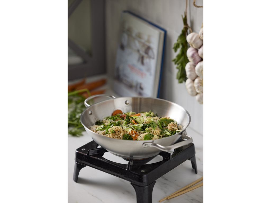 Pillivuyt Gourmet Wok 28 cm i rustfrit stål, Roya