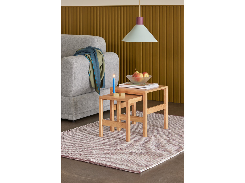 Hübsh Puzzle Sidebord Natur (sæt m/ 2 borde)