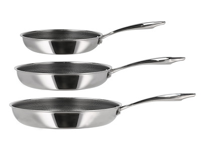 Pillivuyt Gourmet Paillon Hybridstegepande 20 + 24 + 28 Cm