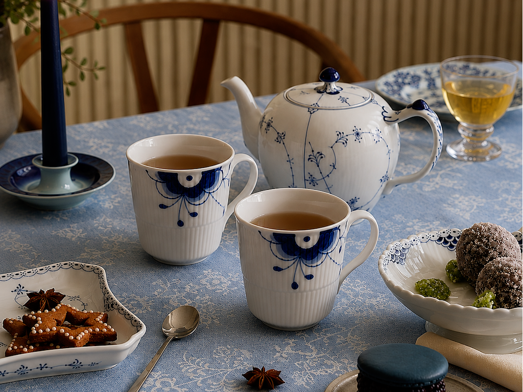 Royal Copenhagen Mega Riflet krus