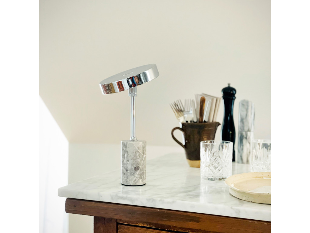 Dyberg Larsen Starlight LED med grå marmor base