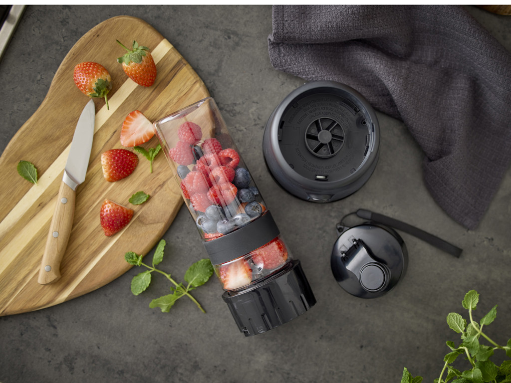 Nordic Sense Smoothieblender 600 ml, 300 watt i sort