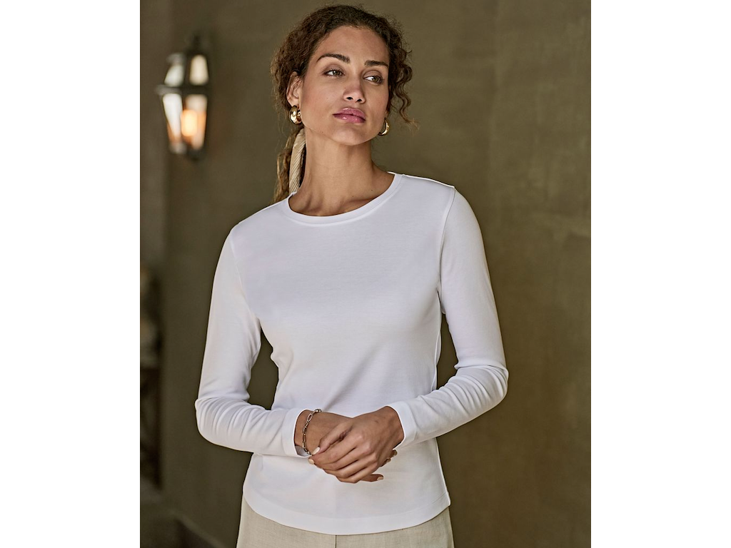 TEE JAYS LONG SLEEVE INTERLOCK - DAME