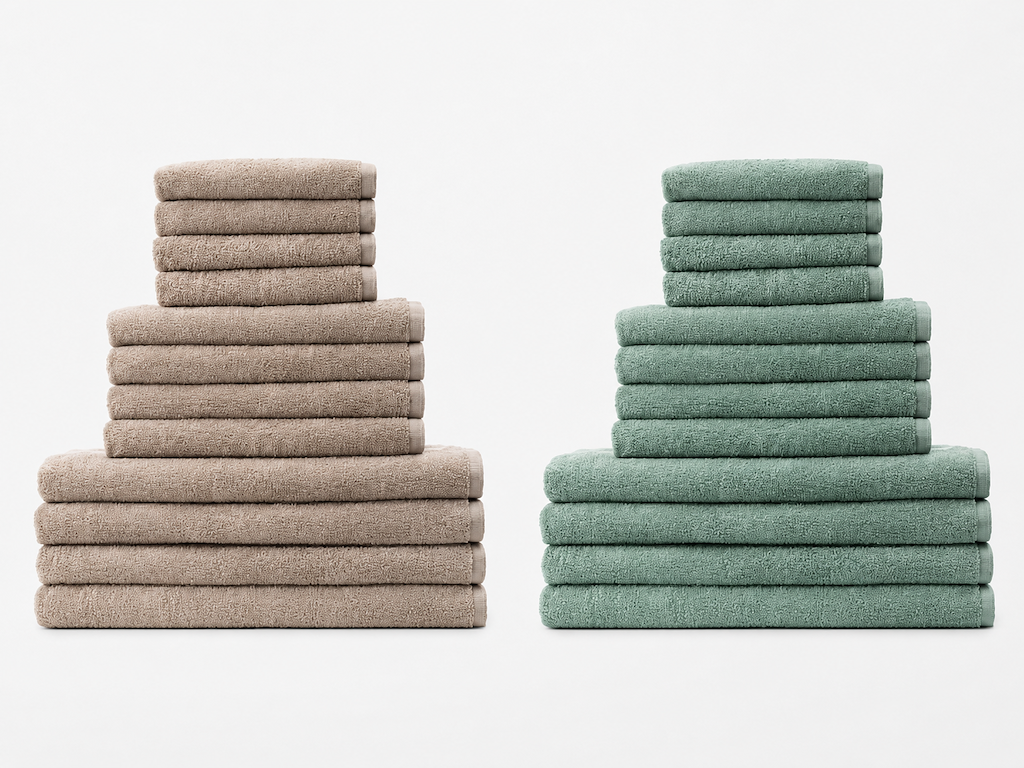 Georg Jensen Damask 3XL Towel Set - Taupe / Green