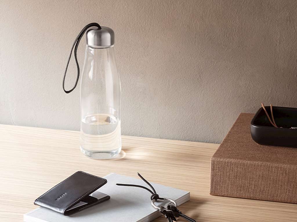 GLAS DRIKKEFLASKE 0.5 SORT