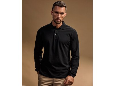 TEE JAYS LUXURY STRETCH LONG SLEEVE POLO - HERRE