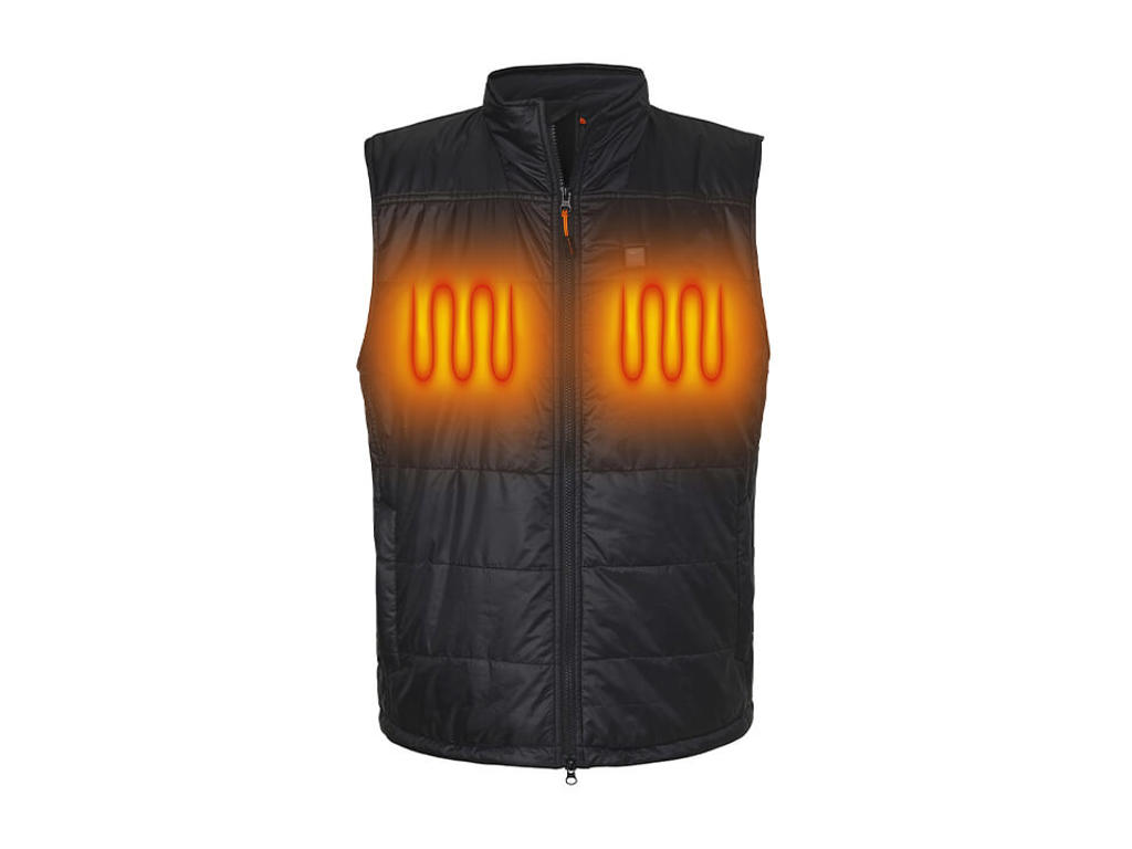 Nordic Heat varmevest i sort quilt - Herre