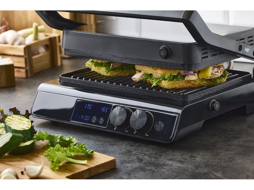 Nordic Sense panini digital, sort  2000 watt